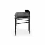 Gray and Black 43-Inch Writing Desk With Storage Drawer 11 Gray and Black 43-Inch Writing Desk With Storage Drawer