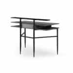 Gray and Black 43-Inch Writing Desk With Storage Drawer 12 Gray and Black 43-Inch Writing Desk With Storage Drawer