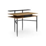 Classic Natural and Black Writing Desk with Drawer for Home Offices 10 Classic Natural and Black Writing Desk with Drawer for Home Offices