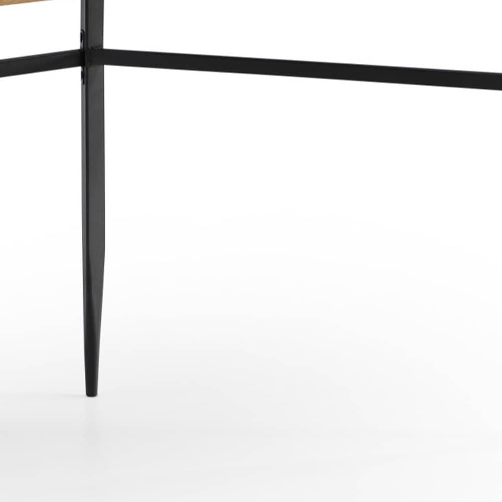 Classic Natural and Black Writing Desk with Drawer for Home Offices 6 Classic Natural and Black Writing Desk with Drawer for Home Offices - Image 6