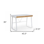 White Writing Desk with Drawers and Modern Rectangular Design 16 White Writing Desk with Drawers and Modern Rectangular Design