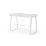 White Writing Desk with Drawers and Modern Rectangular Design 12 White Writing Desk with Drawers and Modern Rectangular Design