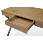 Natural and Black Writing Desk with Drawer for Home Offices 11 Natural and Black Writing Desk with Drawer for Home Offices