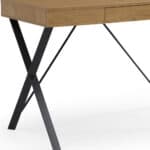 Natural and Black Writing Desk with Drawer for Home Offices 13 Natural and Black Writing Desk with Drawer for Home Offices