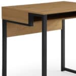 Natural and Black 32 Inch Writing Desk for Home Offices 12 Natural and Black 32 Inch Writing Desk for Home Offices