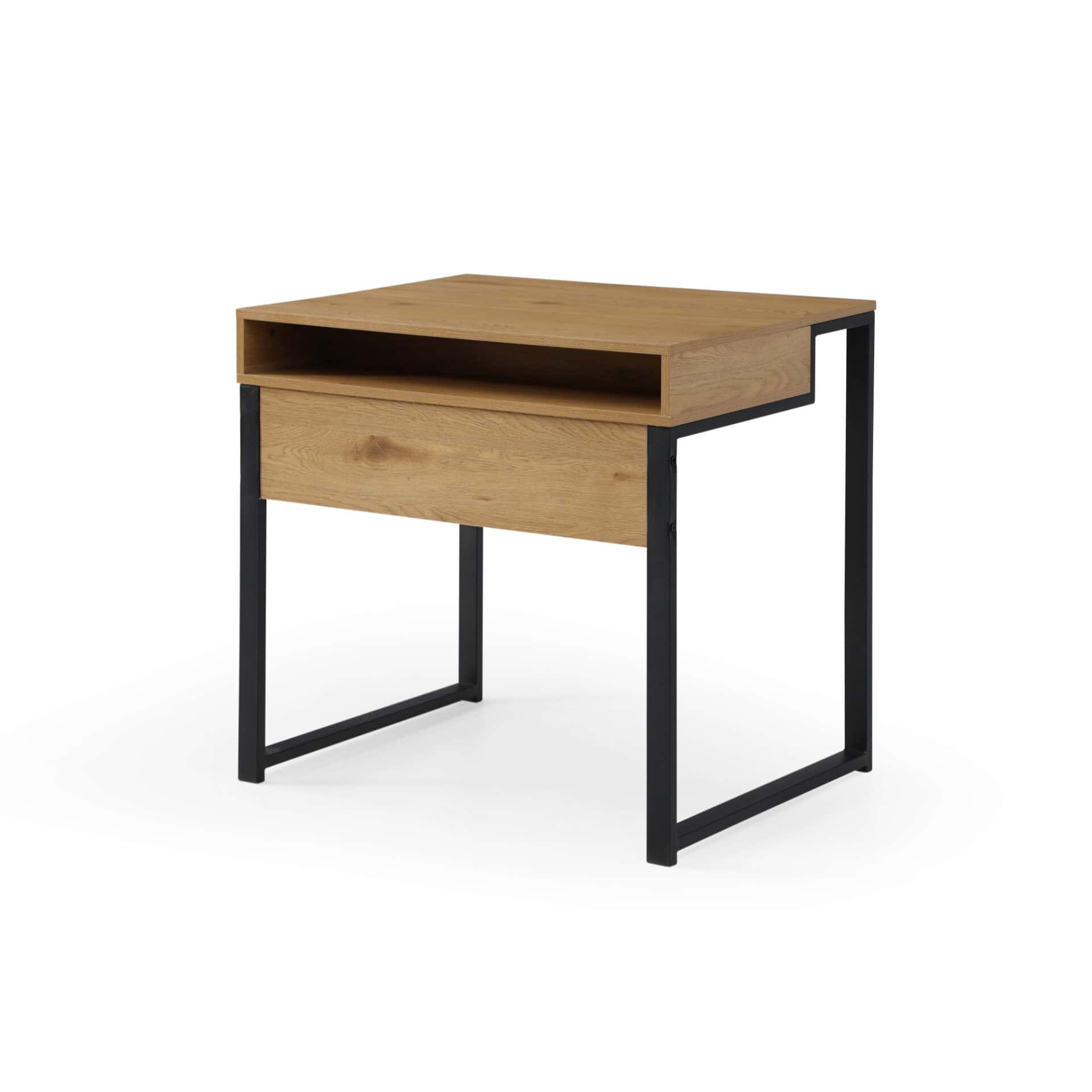 Natural and Black 32 Inch Writing Desk for Home Offices 4 Natural and Black 32 Inch Writing Desk for Home Offices - Image 4