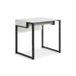 White and Black Writing Desk with Rectangular Modern Design 32 9 White and Black Writing Desk with Rectangular Modern Design 32