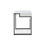White and Black Writing Desk with Rectangular Modern Design 32 7 White and Black Writing Desk with Rectangular Modern Design 32