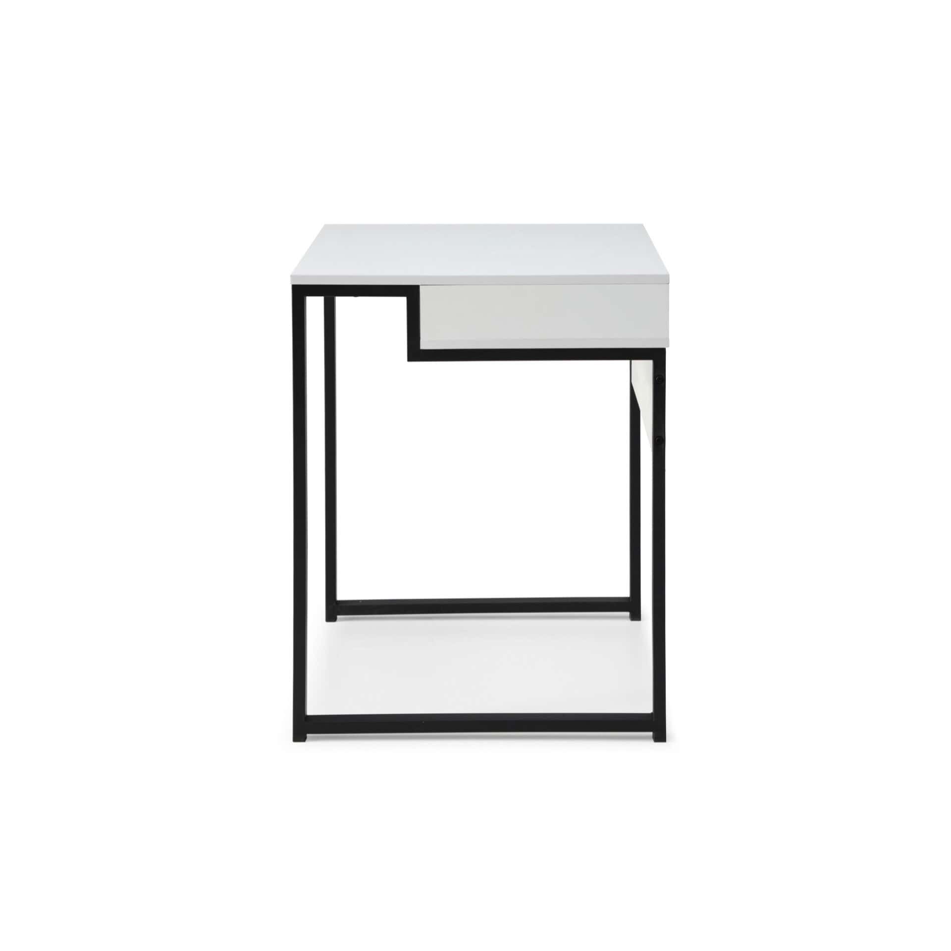 White and Black Writing Desk with Rectangular Modern Design 32 2 White and Black Writing Desk with Rectangular Modern Design 32 - Image 2