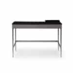Black and Gray Writing Desk With Two Drawers 43 Inches 9 Black and Gray Writing Desk With Two Drawers 43 Inches