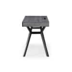Gray and Black Writing Desk With Three Drawers 43 Inches 11 Gray and Black Writing Desk With Three Drawers 43 Inches