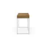 Natural and White Writing Desk with Two Drawers, 47 Inches 13 Natural and White Writing Desk with Two Drawers, 47 Inches