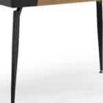 Black and Natural Writing Desk With Storage Drawers, 44 Inches 16 Black and Natural Writing Desk With Storage Drawers, 44 Inches