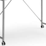 White and Silver Writing Desk With Drawers, 43 Inches Wide 14 White and Silver Writing Desk With Drawers, 43 Inches Wide