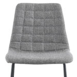 26 Inch Light Gray and Black Modern Bar Stools (Set of 2)