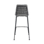26 Inch Light Gray and Black Modern Bar Stools (Set of 2)