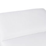 112 Inch White Italian Leather Power Reclining L Shaped Sectional