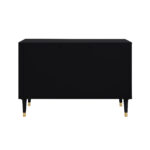 Modern Black Sideboard with Gold Accents and Shelves 14 Modern Black Sideboard with Gold Accents and Shelves