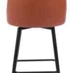 Modern Swivel Counter Stool with Faux Leather and Steel Frame 14 Modern Swivel Counter Stool with Faux Leather and Steel Frame