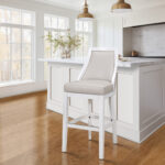 31-Inch Gray and White Modern Swivel Bar Stool 17 31-Inch Gray and White Modern Swivel Bar Stool