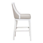 31-Inch Gray and White Modern Swivel Bar Stool 14 31-Inch Gray and White Modern Swivel Bar Stool