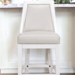 26 Inch Gray and White Swivel Counter Height Bar Stool 8 26 Inch Gray and White Swivel Counter Height Bar Stool
