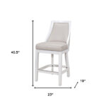 26 Inch Gray and White Swivel Counter Height Bar Stool 14 26 Inch Gray and White Swivel Counter Height Bar Stool