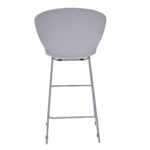 26 Inch Gray Low Back Modern Counter Height Bar Stools (Set of 2)