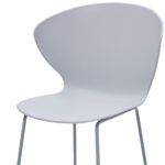26 Inch Gray Low Back Modern Counter Height Bar Stools (Set of 2)