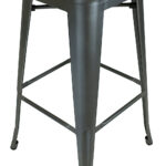30 Inch Brown and Gunmetal Backless Bar Stools (Set of 4)