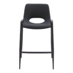 26 Inch Black Faux Leather Steel Bar Stools Set of 2 13 26 Inch Black Faux Leather Steel Bar Stools Set of 2