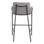 30-Inch Slate Gray and Black Modern Bar Stool 15 30-Inch Slate Gray and Black Modern Bar Stool