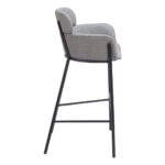 30-Inch Slate Gray and Black Modern Bar Stool 13 30-Inch Slate Gray and Black Modern Bar Stool