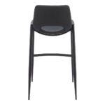 30 Inch Black Faux Leather Steel Bar Stools with Armrests (Set of 2) 15 30 Inch Black Faux Leather Steel Bar Stools with Armrests (Set of 2)