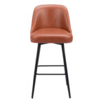30-Inch Modern Brown and Black Swivel Bar Stool 11 30-Inch Modern Brown and Black Swivel Bar Stool