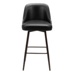 30 Inch Black and Bronze Swivel Bar Stool with Footrest 11 30 Inch Black and Bronze Swivel Bar Stool with Footrest