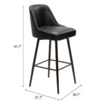 30 Inch Black and Bronze Swivel Bar Stool with Footrest 18 30 Inch Black and Bronze Swivel Bar Stool with Footrest