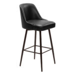 30 Inch Black and Bronze Swivel Bar Stool with Footrest 14 30 Inch Black and Bronze Swivel Bar Stool with Footrest