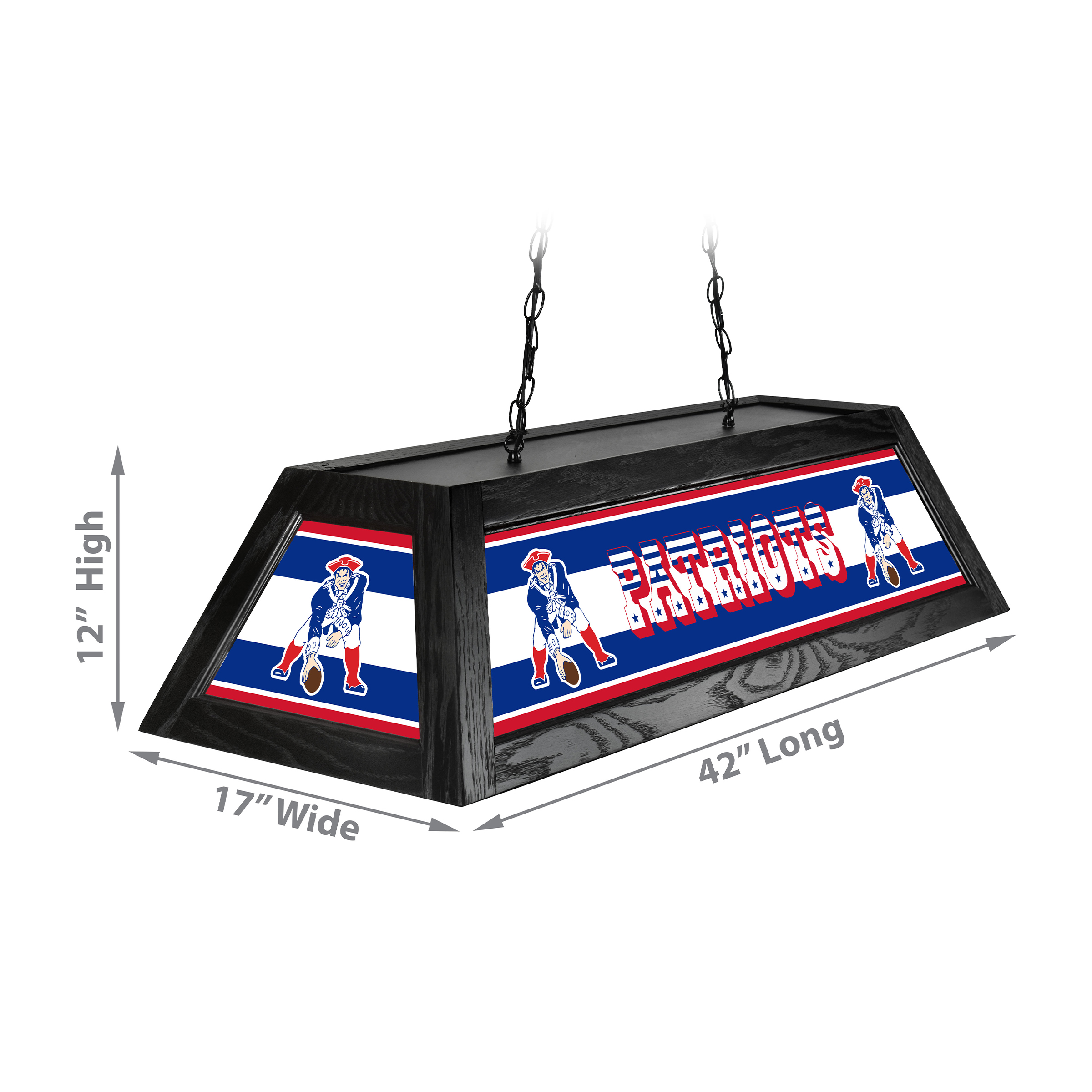 vintage new england patriots 42 inch acrylic billiard lamp