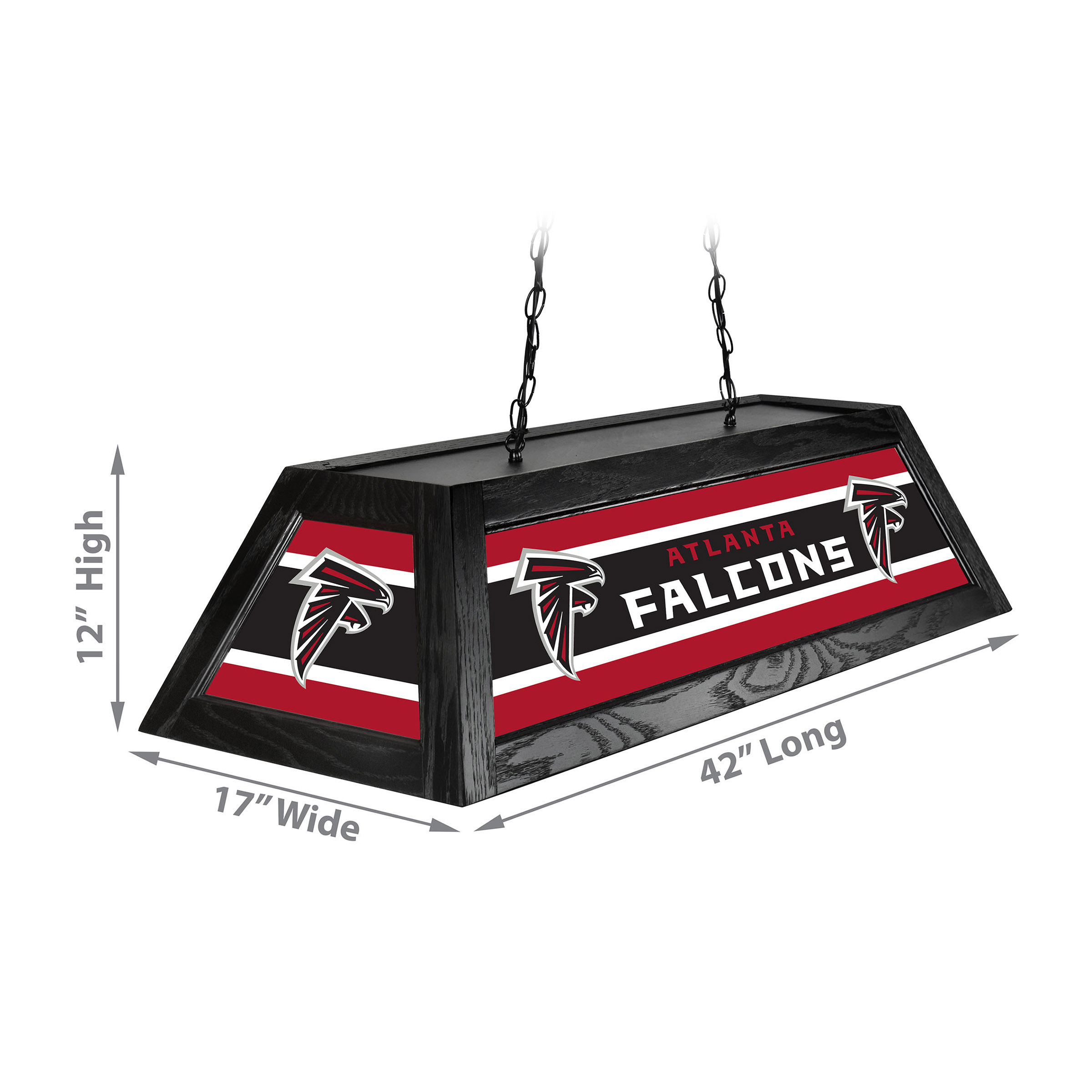 atlanta falcons 42 inch acrylic billiard lamp