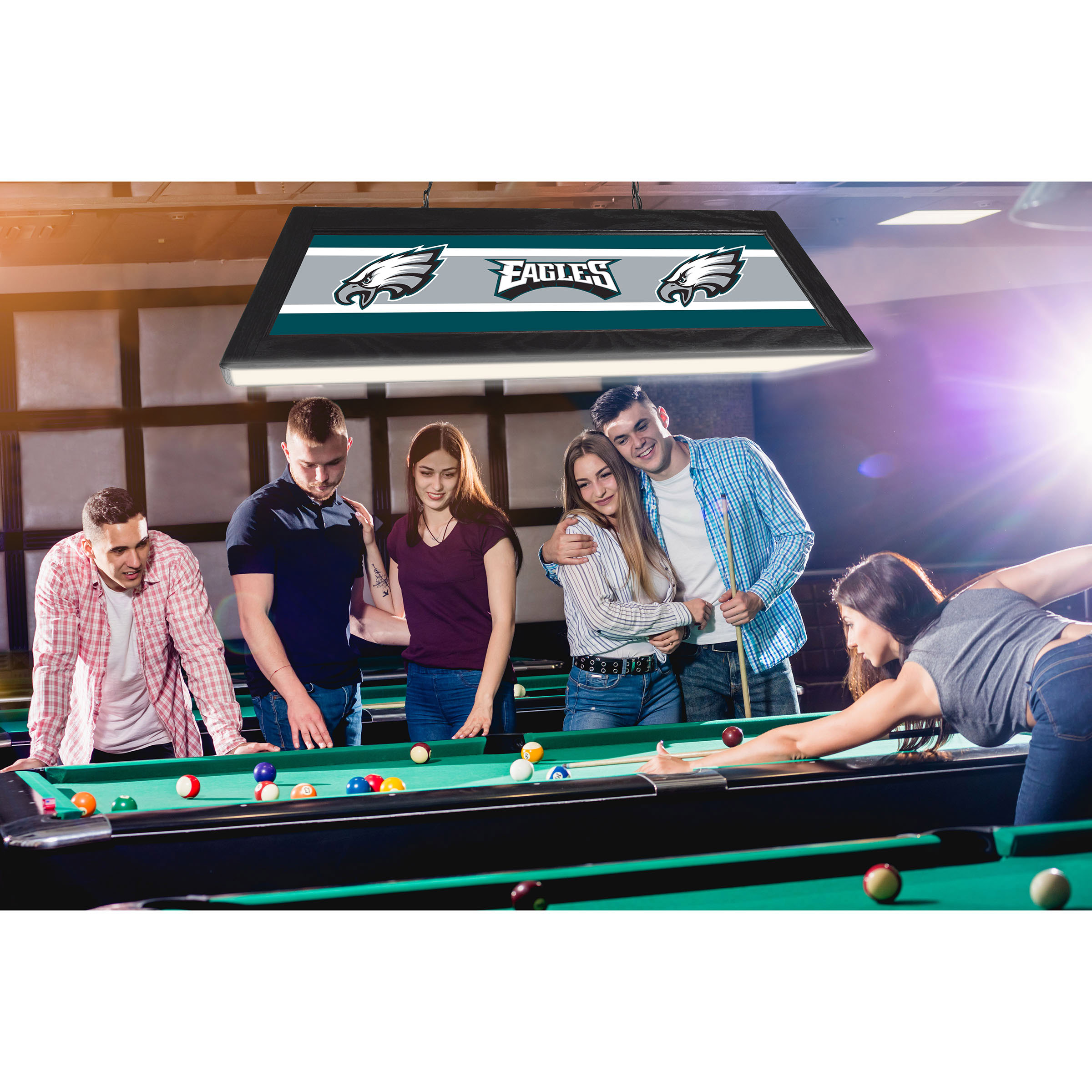philadelphia eagles 42 inch acrylic billiard lamp