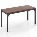 55 Inch Modern Conference Table with Sturdy Metal Frame 10 55 Inch Modern Conference Table with Sturdy Metal Frame