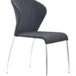 Retro Stackable Dining Chairs with Chromed Steel Legs (Set of 4) 9 Retro Stackable Dining Chairs with Chromed Steel Legs (Set of 4)