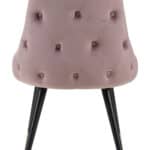 Velvet Tufted Dining Chair with Brass Legs (Set of 2) 16 Velvet Tufted Dining Chair with Brass Legs (Set of 2)