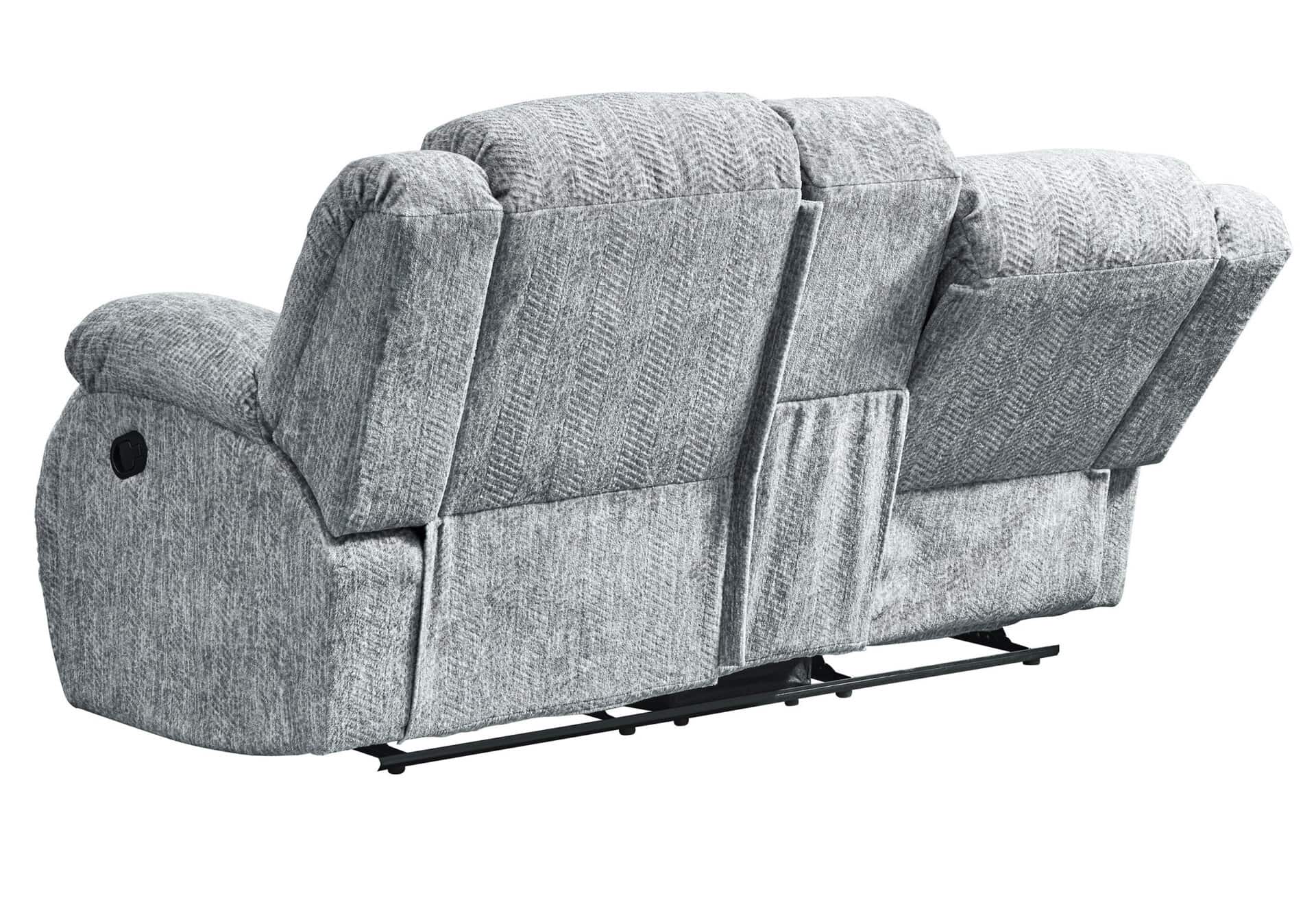 Light Gray Manual Reclining Loveseat With Storage and Cup Holders 15 Light Gray Manual Reclining Loveseat With Storage and Cup Holders