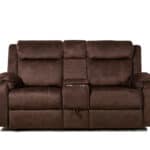 Dark Brown Manual Reclining Loveseat With Storage and Console 11 Dark Brown Manual Reclining Loveseat With Storage and Console
