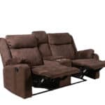 Dark Brown Manual Reclining Loveseat With Storage and Console 16 Dark Brown Manual Reclining Loveseat With Storage and Console