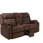 Dark Brown Manual Reclining Loveseat With Storage and Console 13 Dark Brown Manual Reclining Loveseat With Storage and Console