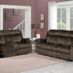 Dark Brown Manual Reclining Loveseat With Storage and Console 17 Dark Brown Manual Reclining Loveseat With Storage and Console