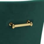 Velvet Armchair with Gold Metal Legs and Cushioned Backrest Green 18 Velvet Armchair with Gold Metal Legs and Cushioned Backrest Green